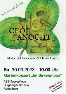 Irish & Scottish Folk!  Gartenkonzert „Im Birkenmoos“